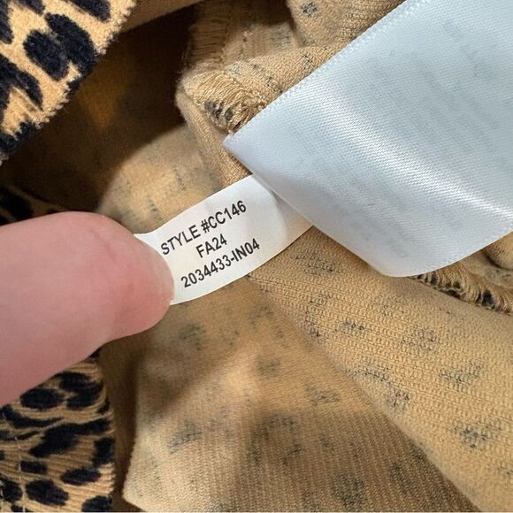 NWT J. Crew Crewcuts Girl’s Corduroy Leopard Button Front Dress Size 4 - Picture 9 of 11